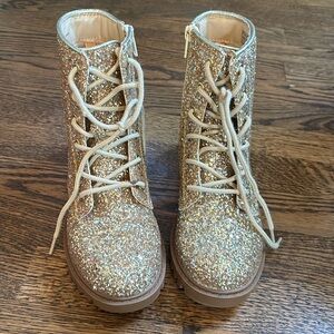 GAP girls glitter boots size 2
